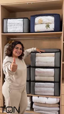 Caixa Saco Organizador Cobertor Casaco Guarda Roupa Ecológico Anti-Poeira Umidade Insetos Multiuso