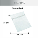 Kit com 3 Sacos para lavar roupas (P, M, G) Protetor De Lingerie Roupa Íntima Tecido Papa Bolinha