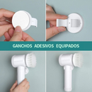 Escova de Limpeza 5 em 1 Sem Fio Limpador Multiuso Prático Com Mais Duas Cabeças de Escova