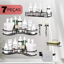 1/2/3/4/7 PEÇAS Prateleiras Suporte Com Alto Adesivos Para Parede Banheiro Cozinha Lavanderia