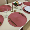 Kit 4 ou 6 Jogo Americano Souplast Redondo Jantar Mesa Posta Cozinha 38cm