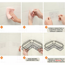 1/2/3/4/7 PEÇAS Prateleiras Suporte Com Alto Adesivos Para Parede Banheiro Cozinha Lavanderia
