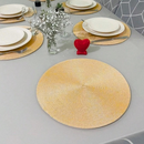 Kit 4 ou 6 Jogo Americano Souplast Redondo Jantar Mesa Posta Cozinha 38cm