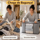 Caixa Saco Organizador Cobertor Casaco Guarda Roupa Ecológico Anti-Poeira Umidade Insetos Multiuso