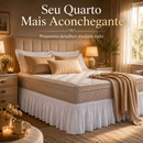 Saia para Cama Box Universal Casal Queen King com Elástico 25mm Microfibra Ajuste Perfeito