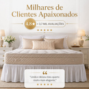 Saia para Cama Box Universal Casal Queen King com Elástico 25mm Microfibra Ajuste Perfeito